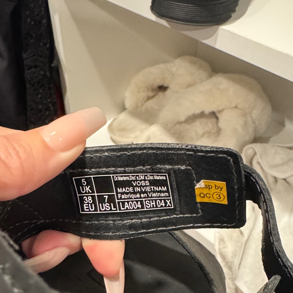 Dr. Martens Black Leather Platform Sandals - Picture 5 of 8